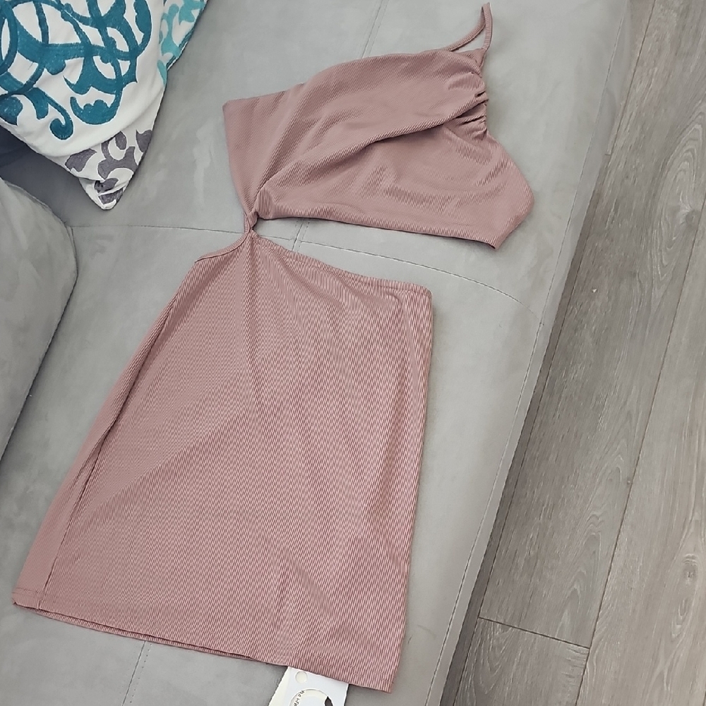 NWT Commense Tan Cut Out Dress